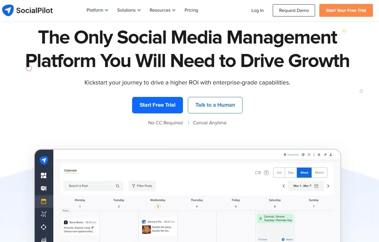 Image: SocialPilot website