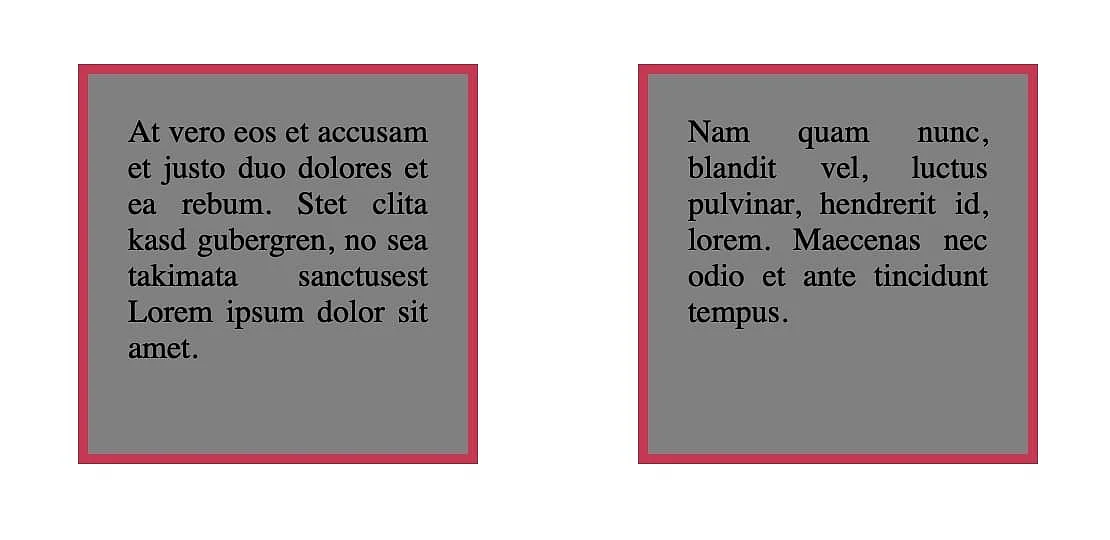 Image: Two block boxes as left-aligned floats
