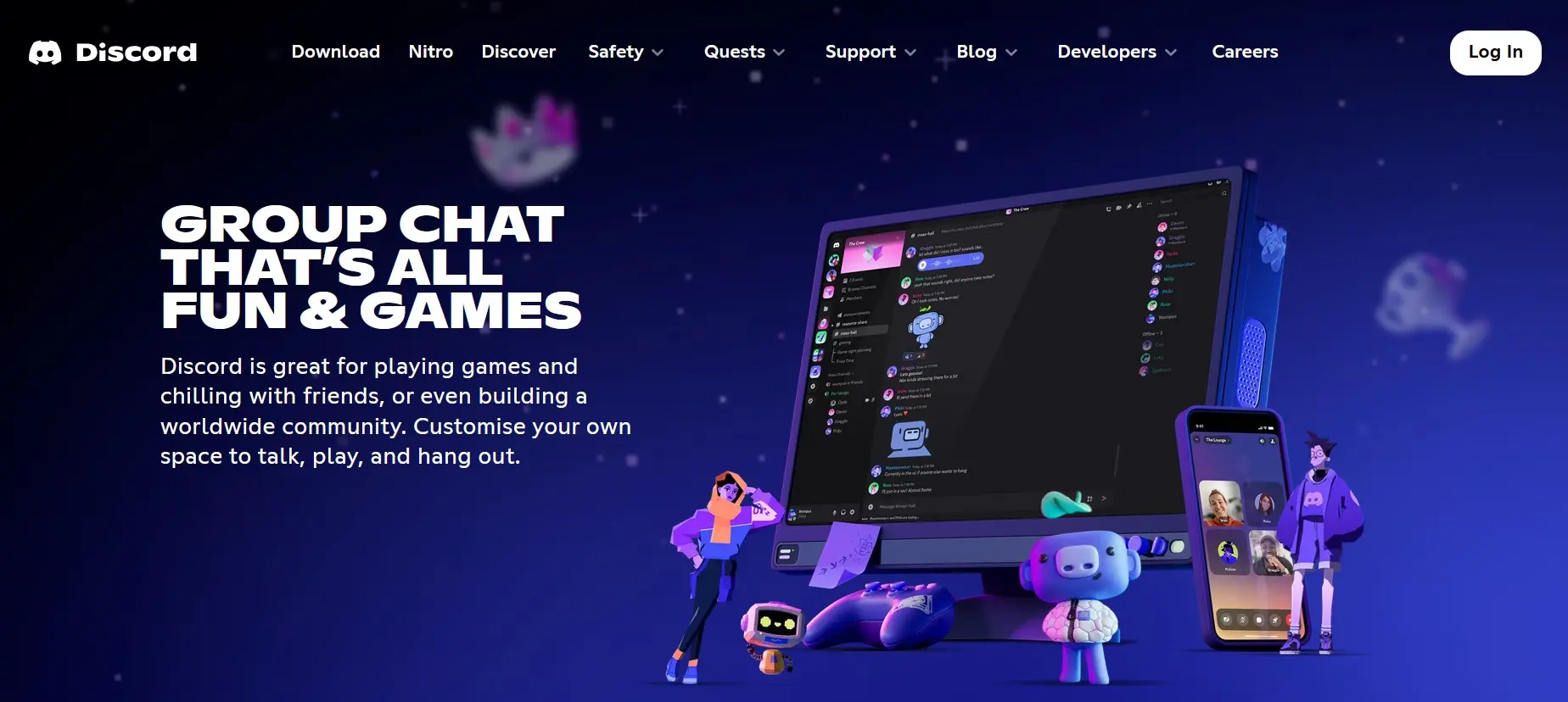 Discord website Image: Discord website