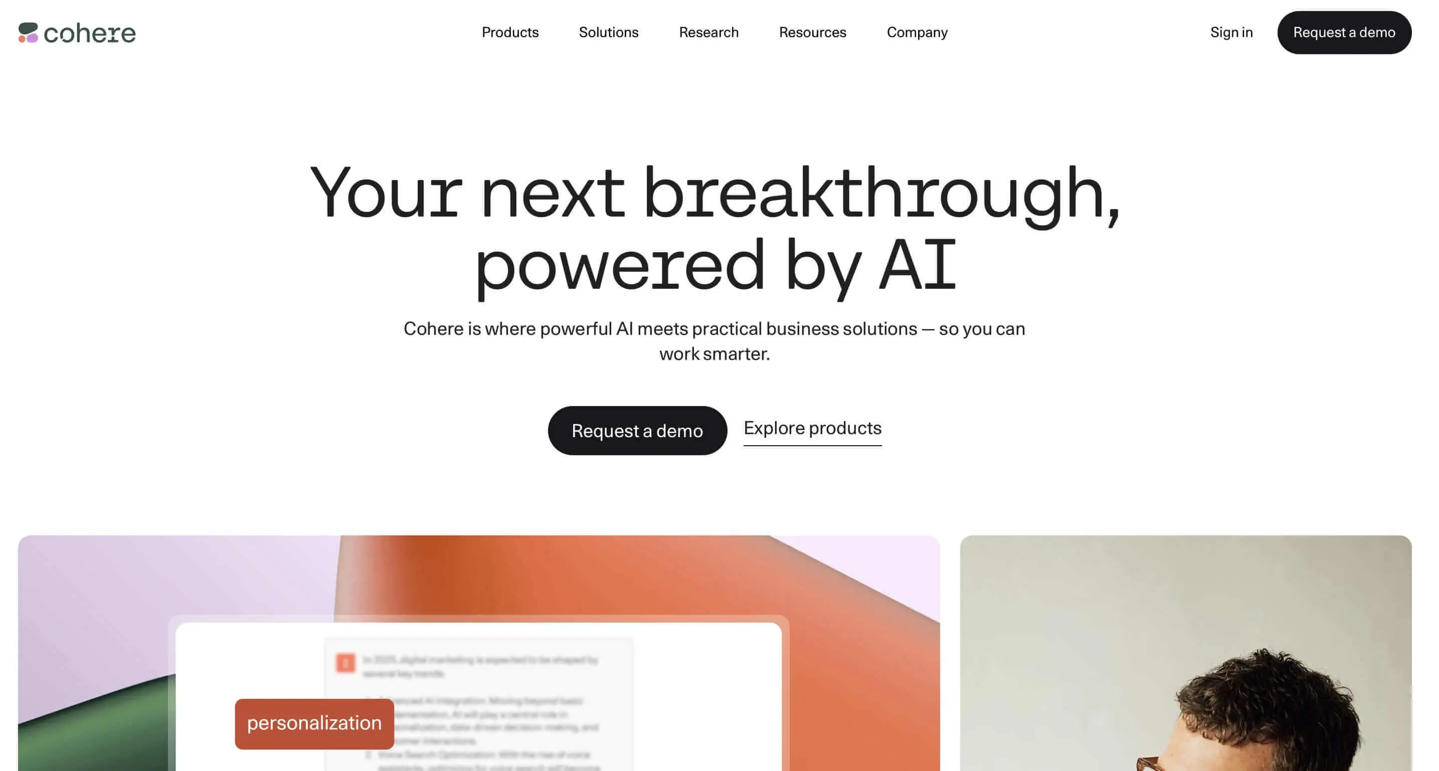 Image: Screenshot of Cohere Coral’s website