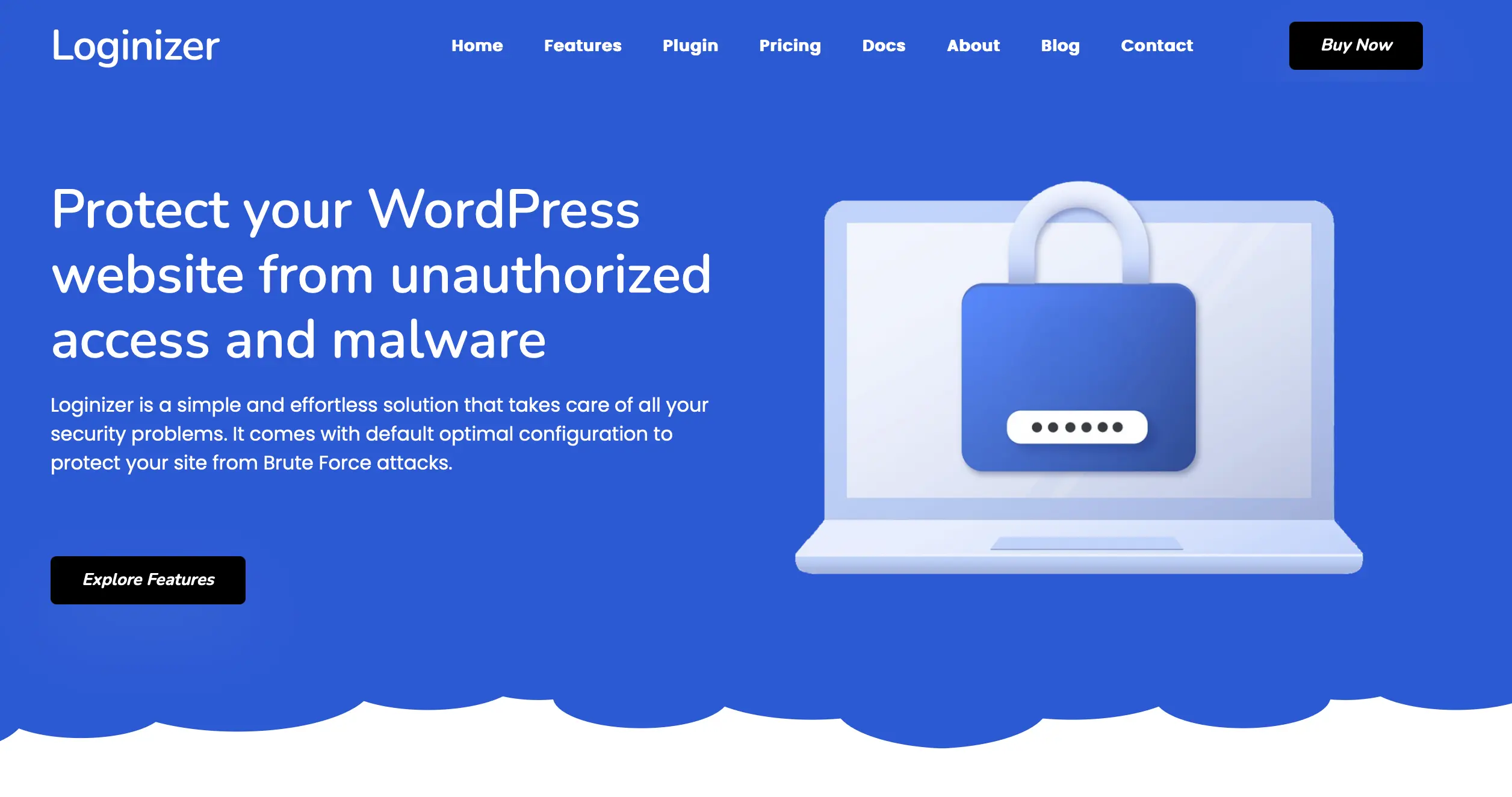 Image: Screenshot of the Loginizer website