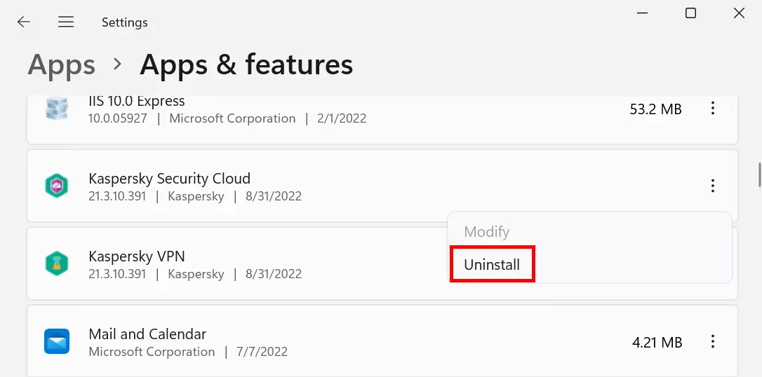Screenshot of Windows settings Image: Screenshot of Windows settings