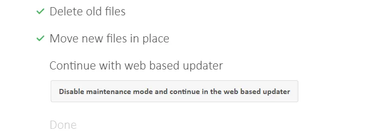 Nextcloud updater during an update Image: Nextcloud updater during an update