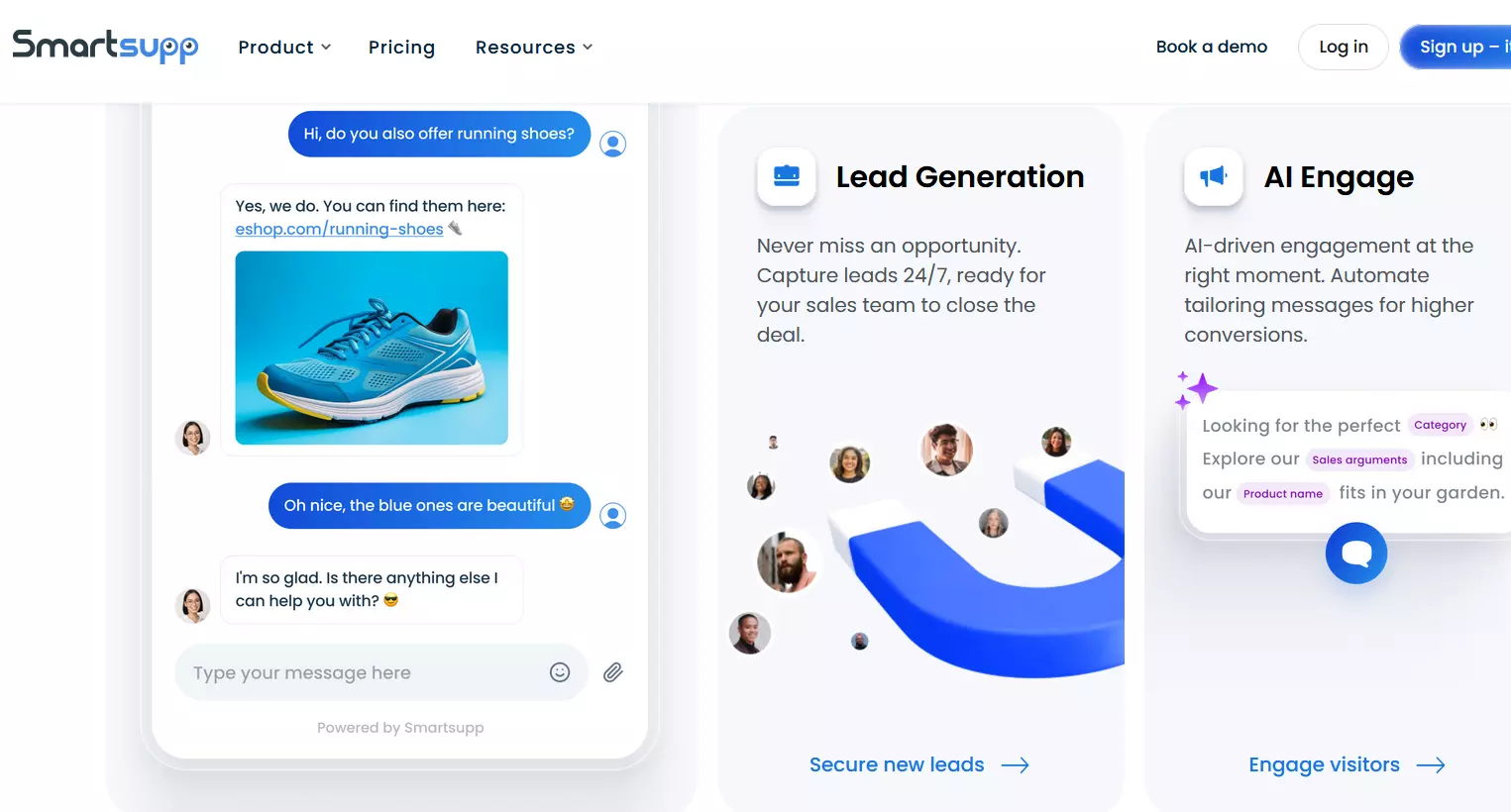 Image: Screenshot of Smartsupp website