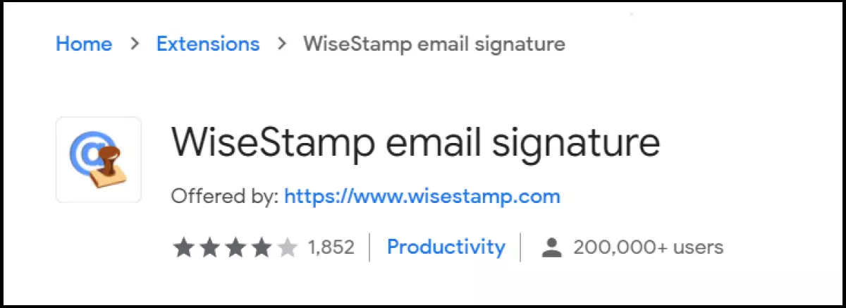 Image: WiseStamp creates individualised, personalised email signatures with photo, texts, and other personal details