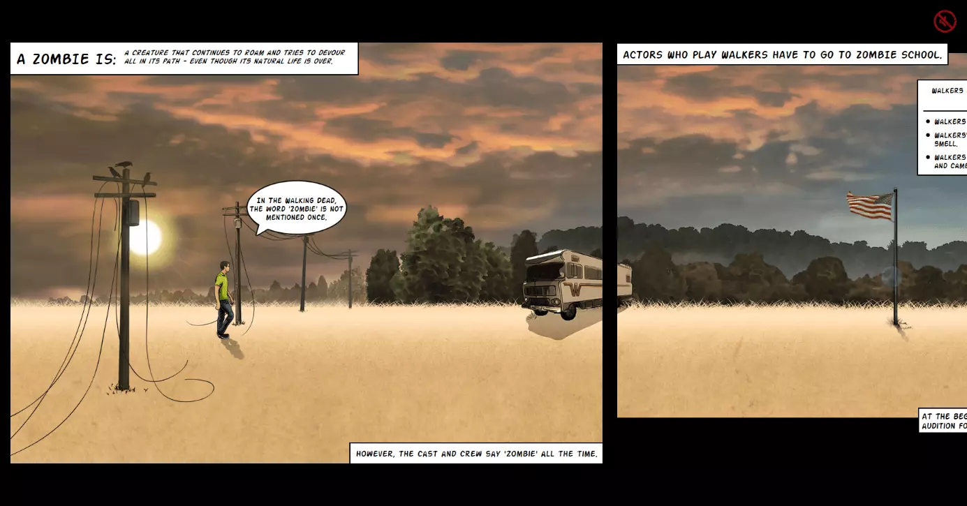 Image: Screenshot of the Parallax website www.cabletv.com/the-walking-dead