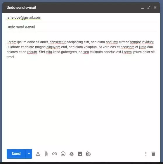 Image: Sending an email with Gmail