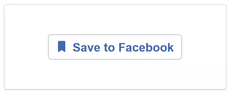Image: Facebook’s ‘Save’ button