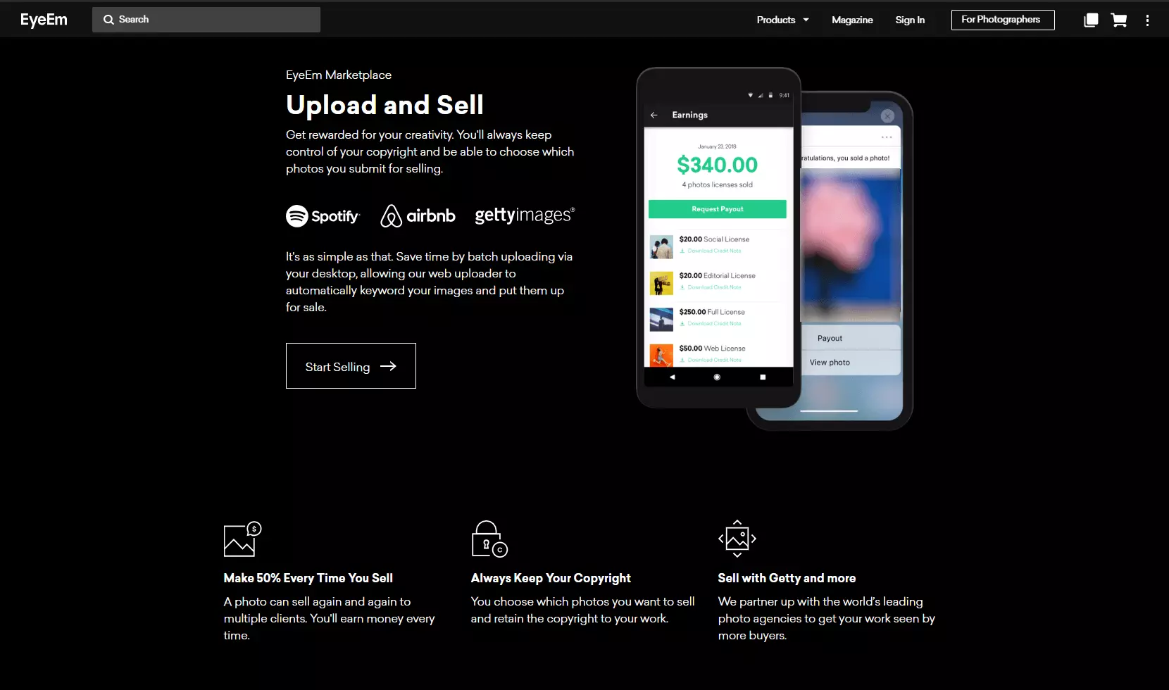 Image: Website of EyeEm