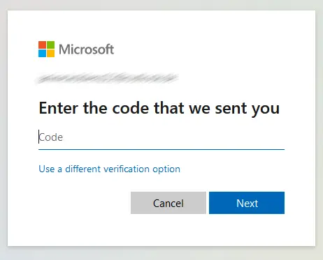 Skype: Enter code and then click ‘Next’ Image: Skype: Enter code and then click ‘Next’