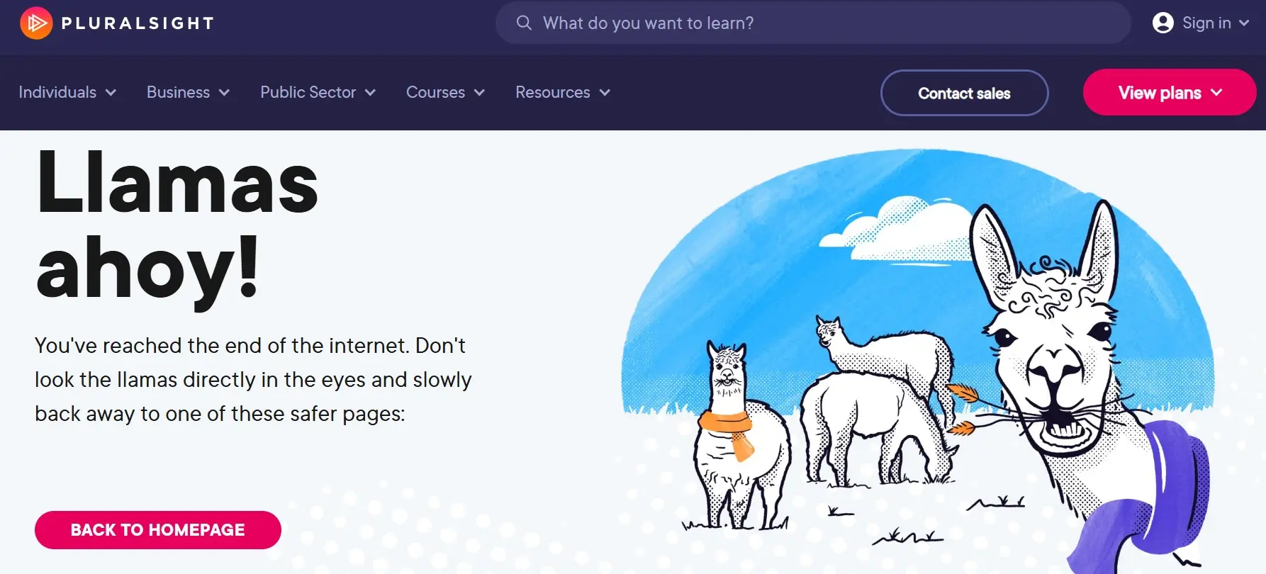 404 page of Pluralsight Image: 404 page of Pluralsight