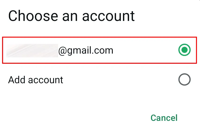 WhatsApp chat backup menu with ‘Google account’ settings Image: WhatsApp chat backup menu with ‘Google account’ settings