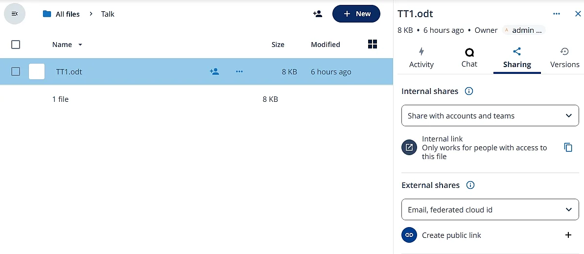 Image: Nextcloud: file sharing