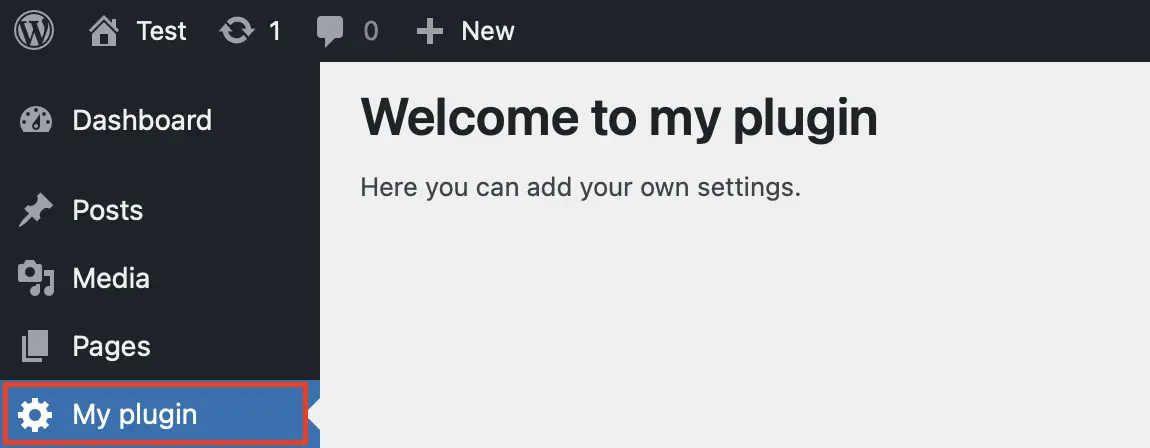 Menu item for your own WordPress plugin Image: Menu item for your own WordPress plugin