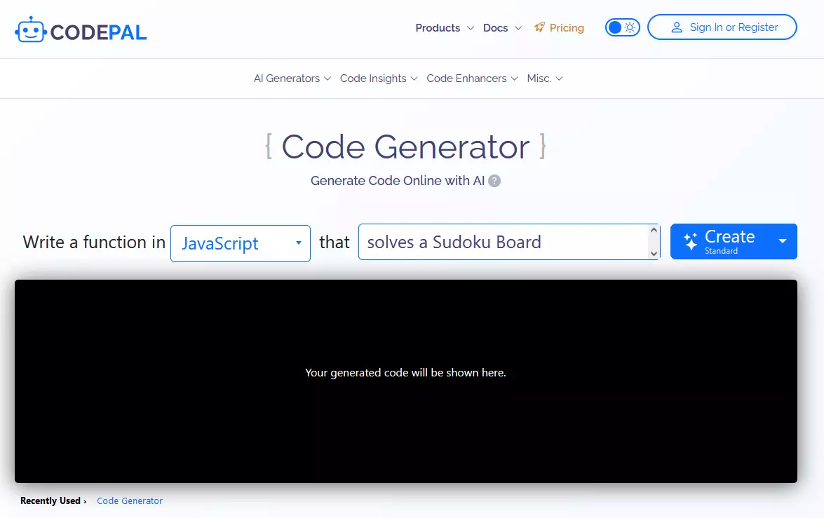 Screenshot from the CodePal website Image: Screenshot from the CodePal website