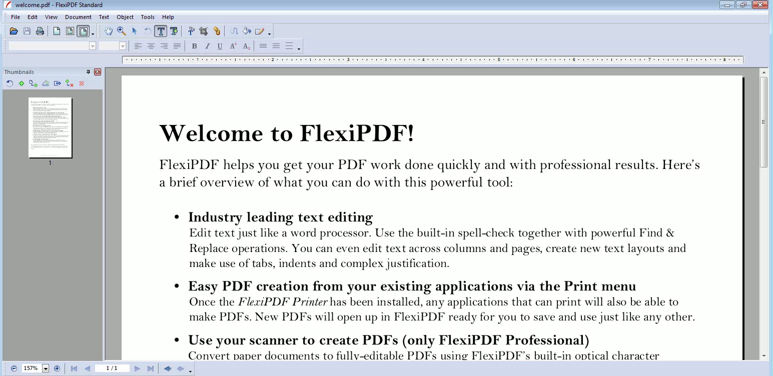 PDF editor FlexiPDF