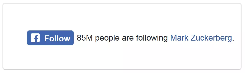 Image: Facebook‘s Follow plugin