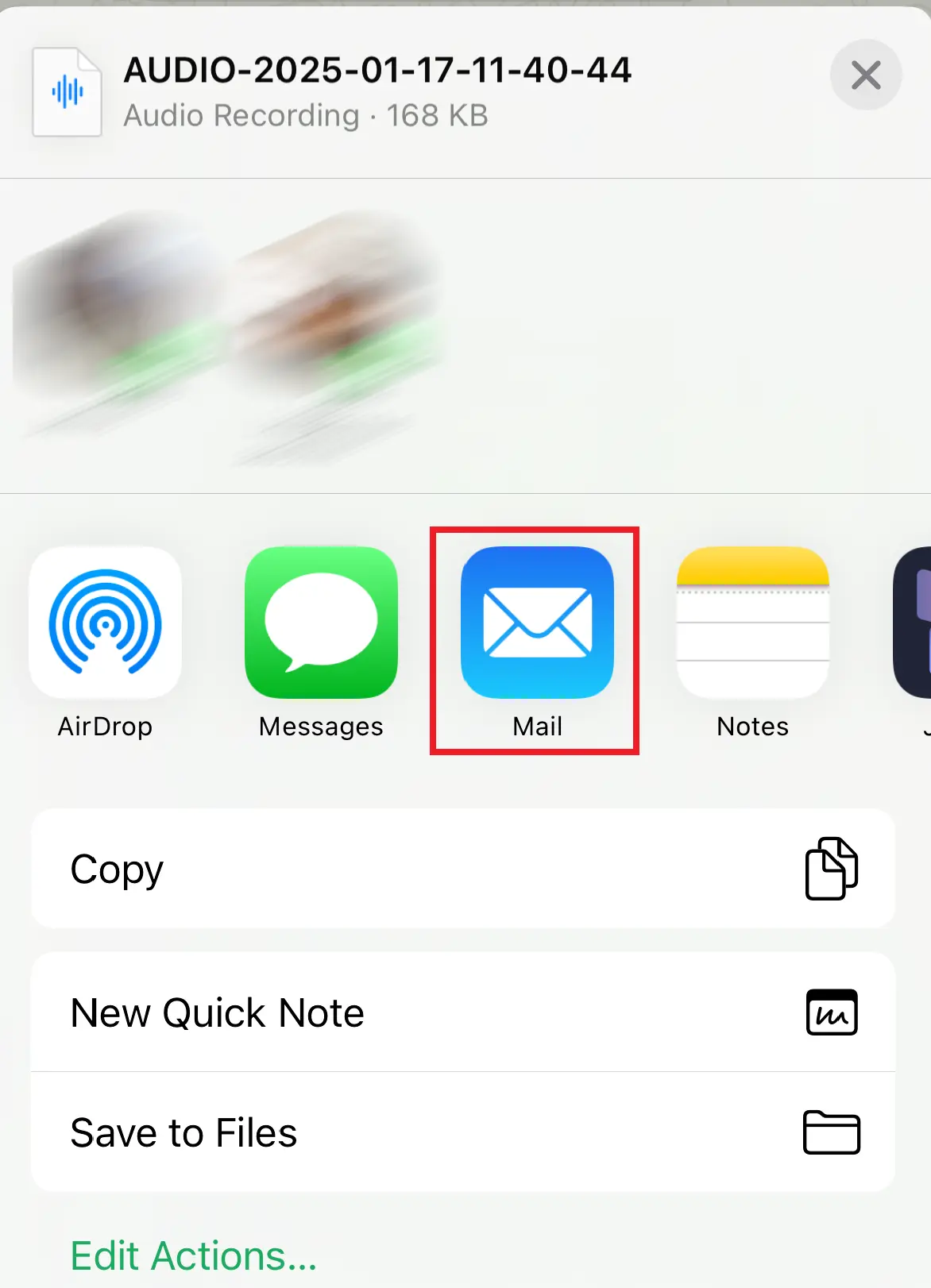 iPhone screenshot of possible forwarding options on WhatsApp Image: iPhone screenshot of possible forwarding options on WhatsApp