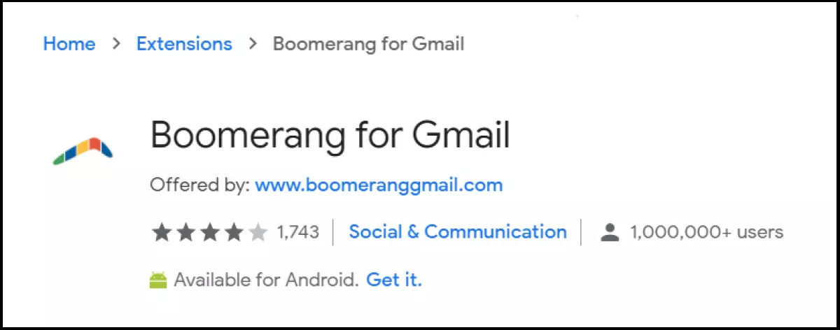 Image: Boomerang offers scheduled emails, reminders, and AI-assisted writing