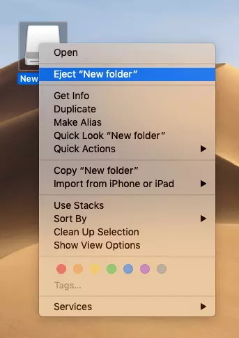 Image: Context menu of image file