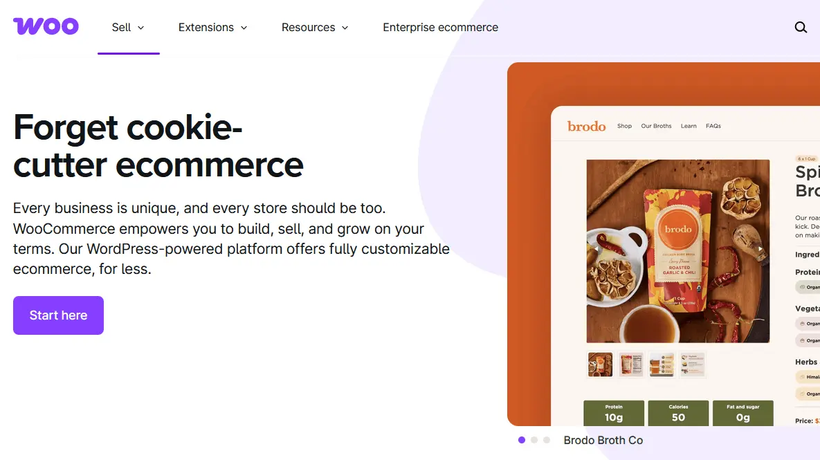 WooCommerce website screenshot Image: WooCommerce website screenshot