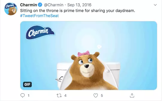 Online marketing hashtag #TweetFromTheSeat