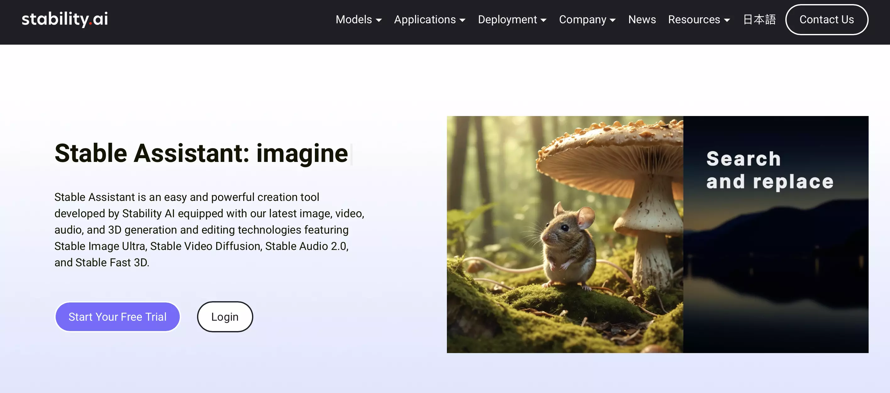 Stability website Image: Stability website