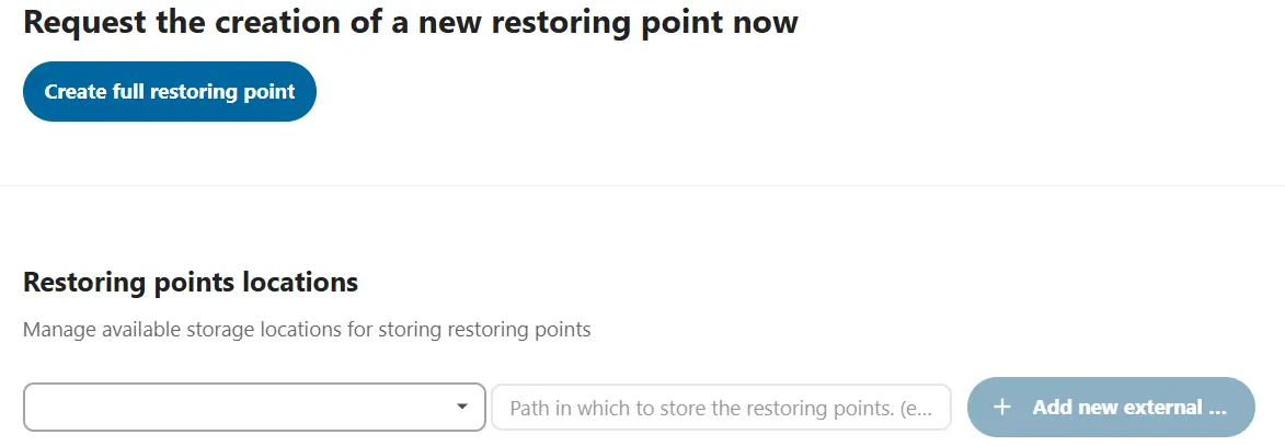 Creating a backup for Nextcloud Image: Creating a backup for Nextcloud