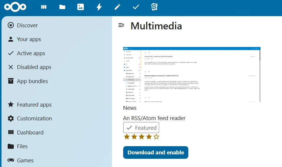 News in the Nextcloud App Store Image: News in the Nextcloud App Store
