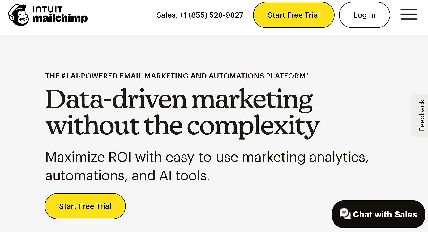 Mailchimp website Image: Mailchimp website