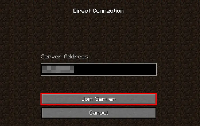 Minecraft: Join server via IP Image: Minecraft: Join server via IP