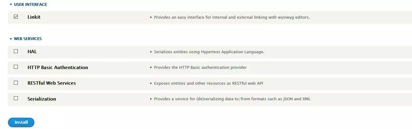 Drupal “Expand” menu