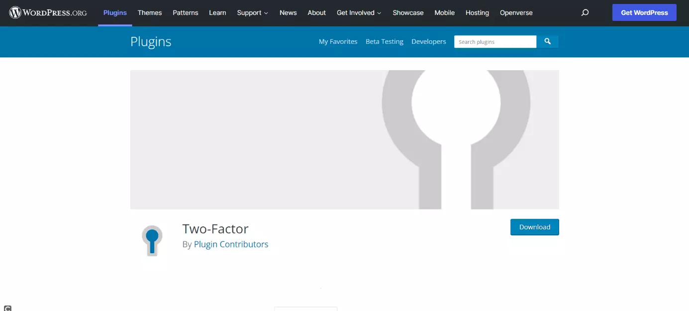 Image: Two-Factor security plugin