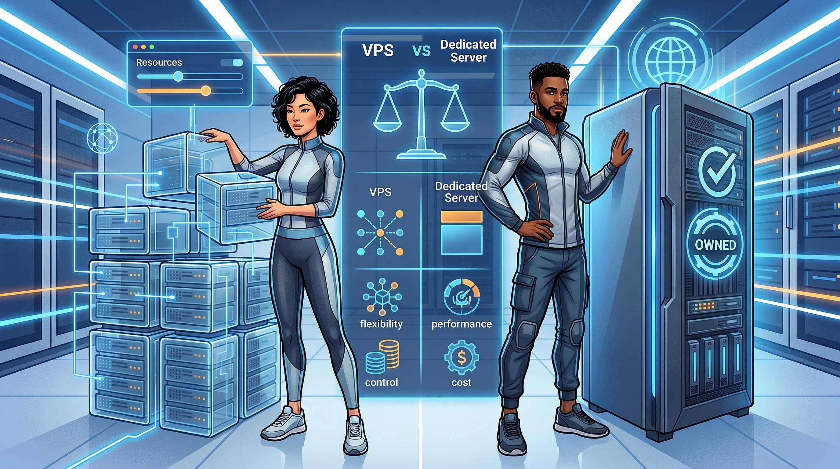 Image: What are the differences between VPS and dedicated servers?