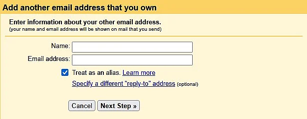 Image: Add a new email to your Gmail account