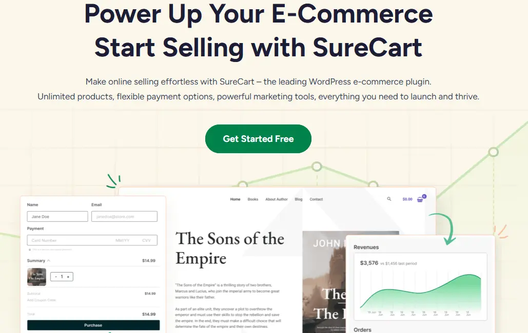 SureCart website screenshot Image: SureCart website screenshot