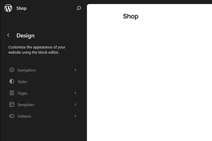 Image: WooCommerce Plugin: Menu structure settings