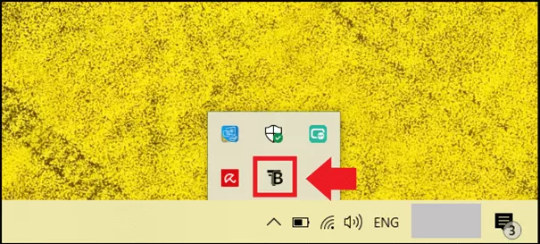 Image: 'Show hidden icons' shows the TranslucentTB app in the taskbar