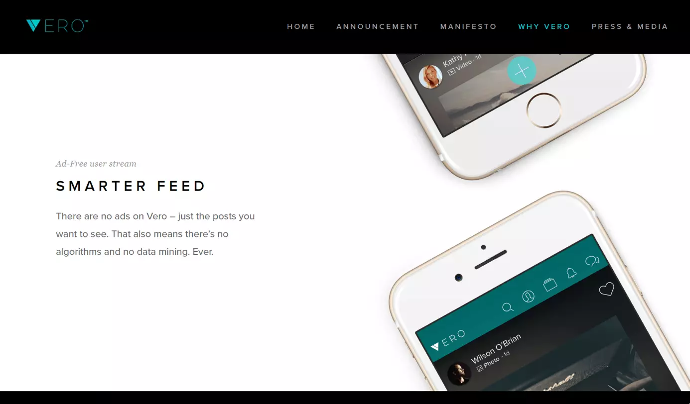 Image: Vero’s website