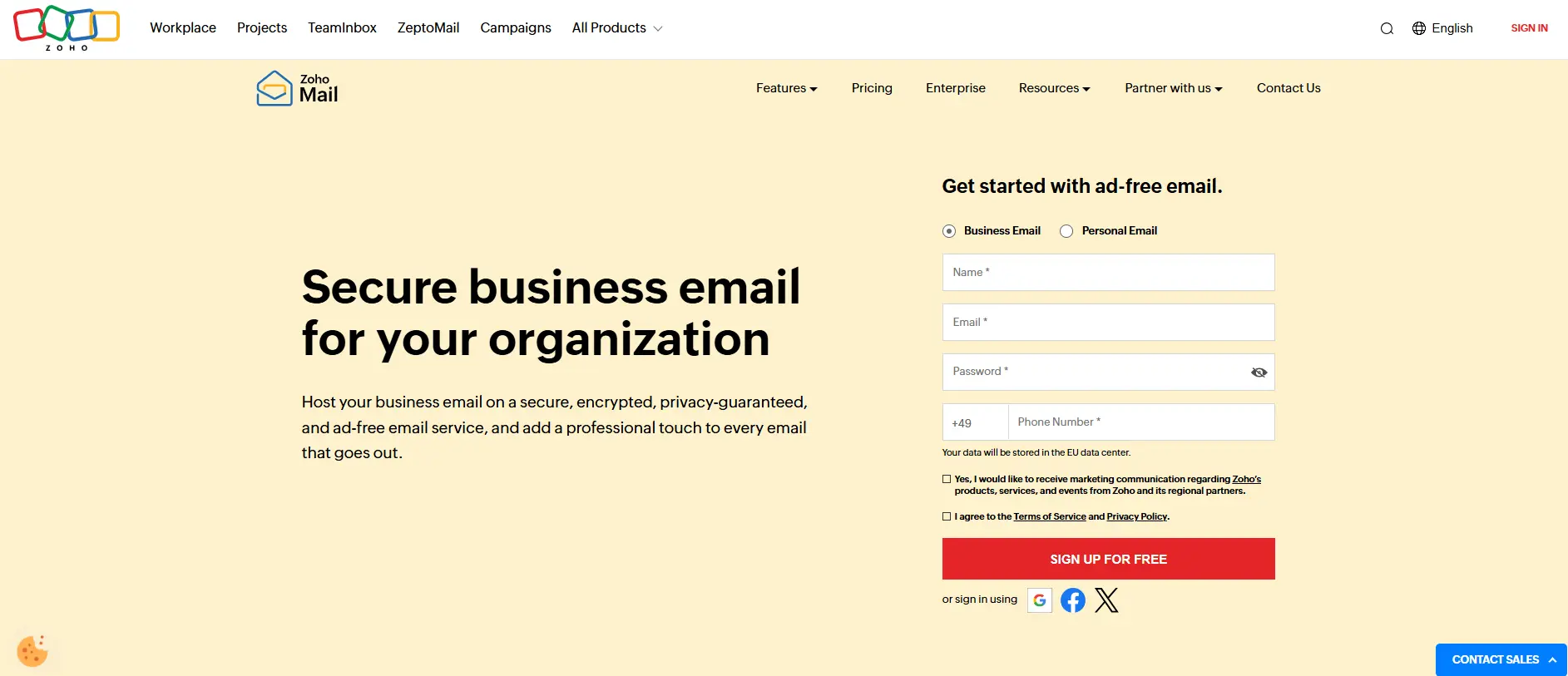 Zoho Mail Image: Zoho Mail