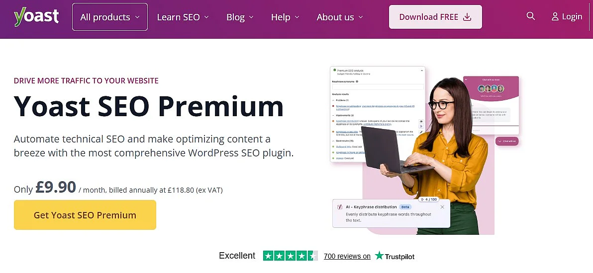 Yoast website Image: Yoast website