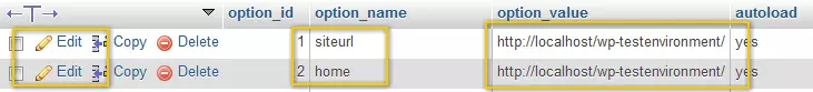 Edit database