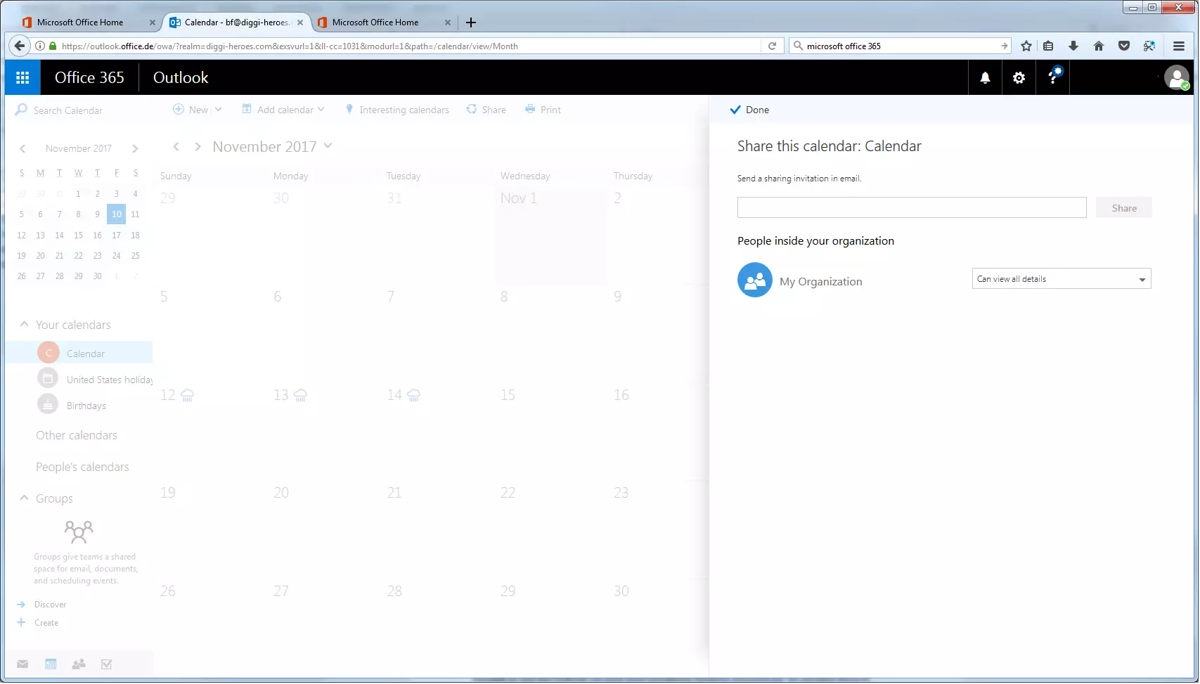 Sharing Outlook Calendars IONOS UK
