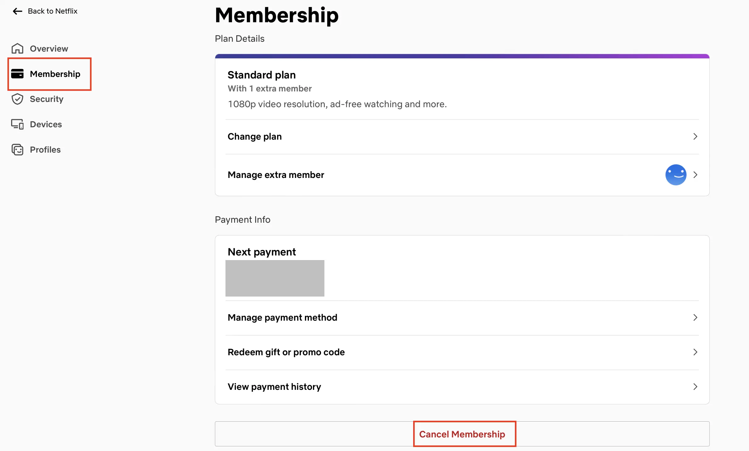 Netflix: Cancel membership Image: Netflix: Cancel membership