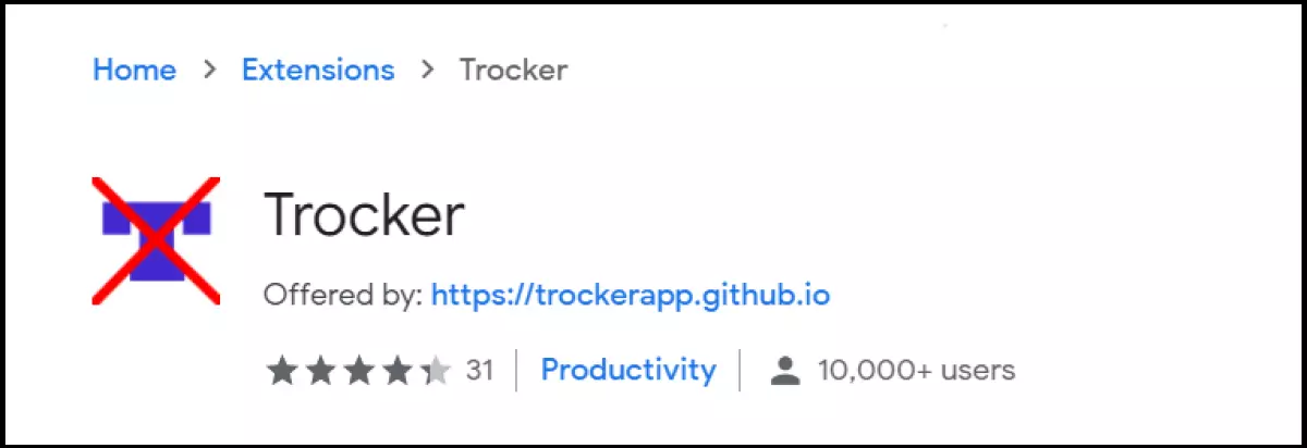 Image: Trocker blocks trackers that track and analyse email activities in a Gmail account