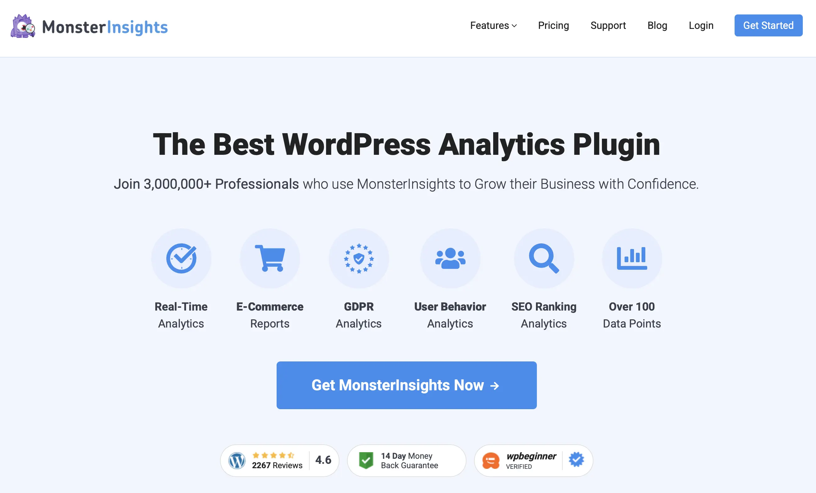 Image: MonsterInsights website