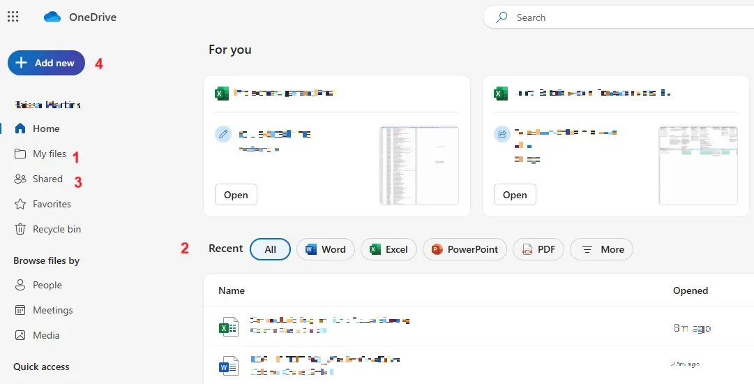 Screenshot of the OneDrive menu with a Microsoft account Image: Screenshot of the OneDrive menu with a Microsoft account