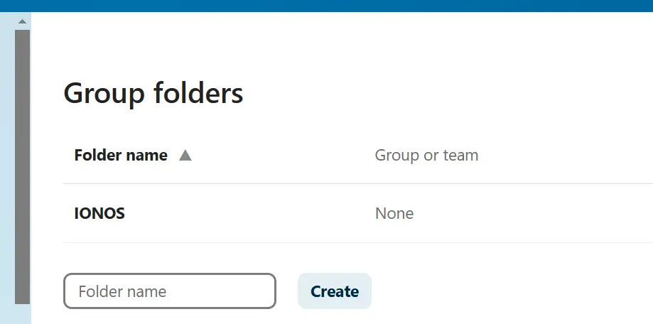 Created Nextcloud group folder Image: Created Nextcloud group folder