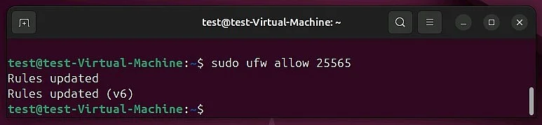 Port opening (25565) in Ubuntu 24.04 Image: Port opening (25565) in Ubuntu 24.04
