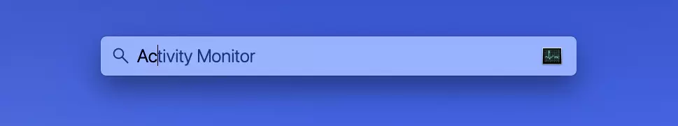 Image: Force quitting on a Mac: Open Activity Monitor via Spotlight 
